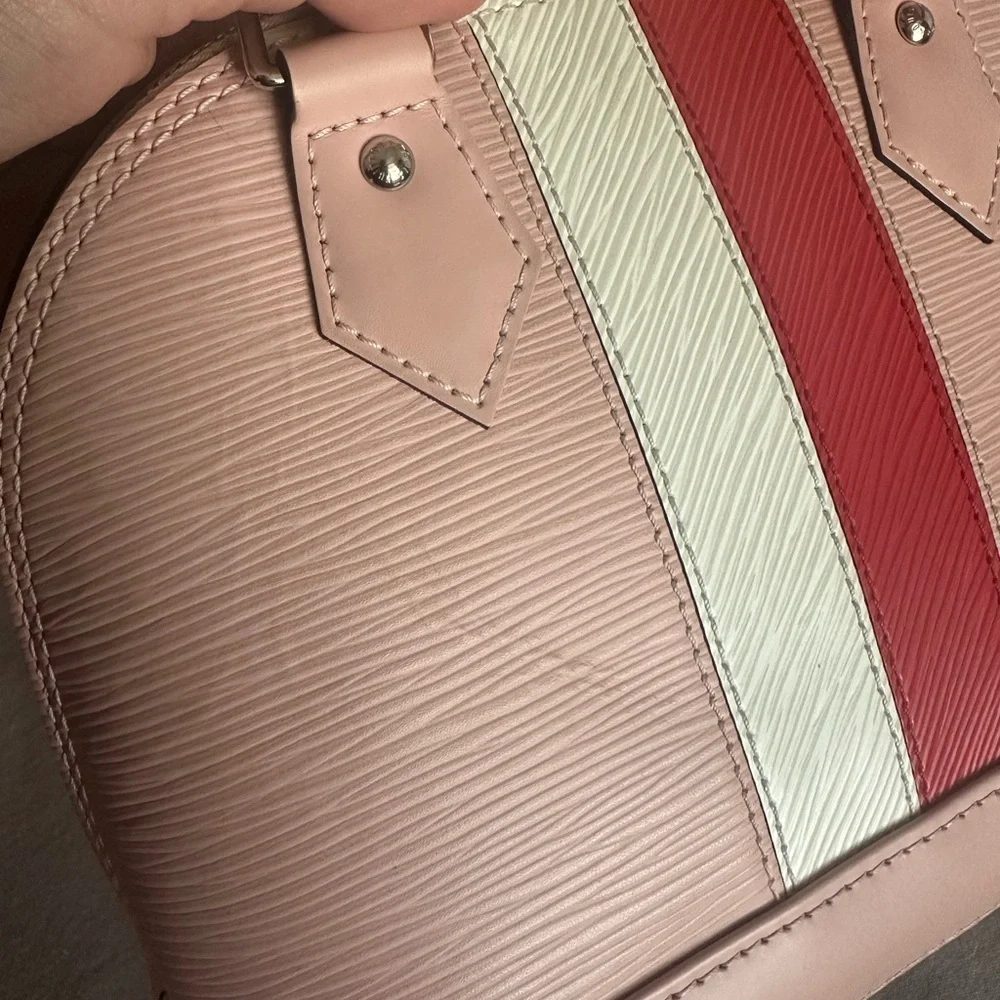 Authentic Louis Vuitton Alma BB Rose Ballerinas w/ red and white.Limited Edition - Picture 10 of 14